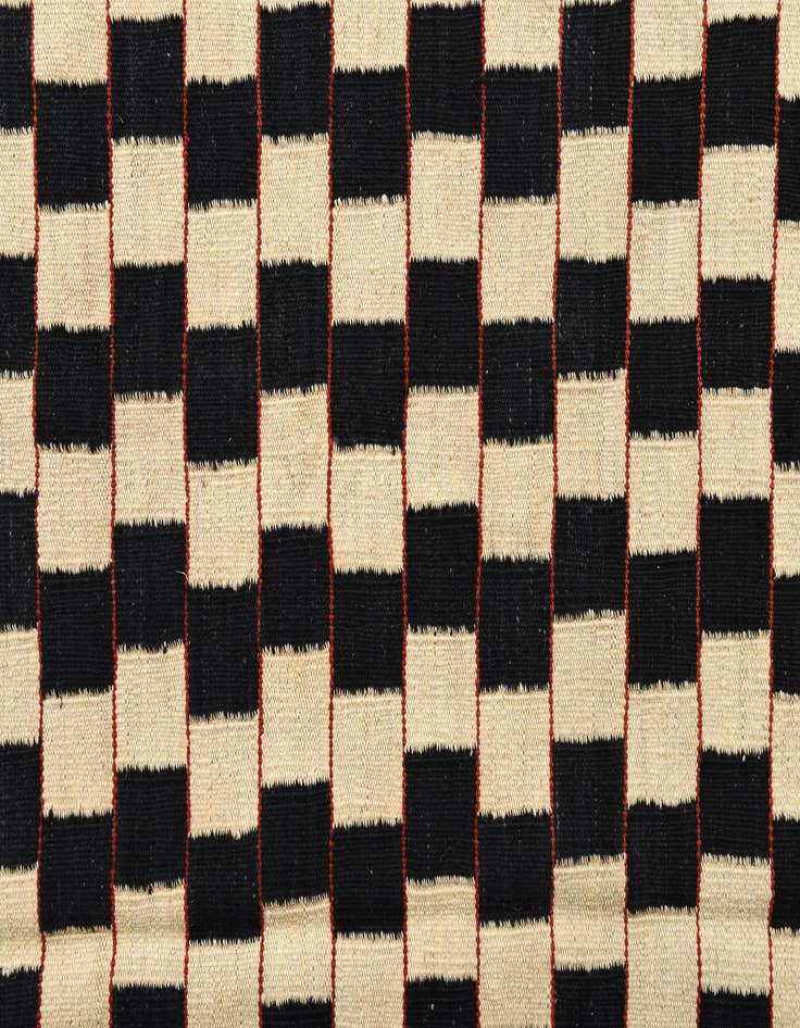 Detail image of  5' 9 x 7' 7  Hand Woven Kilim Modern Wool Rug