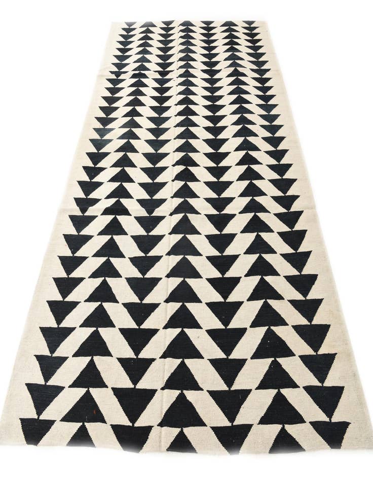 Detail image of  6' 7 x 9' 4  Hand Woven Kilim Modern Wool Rug
