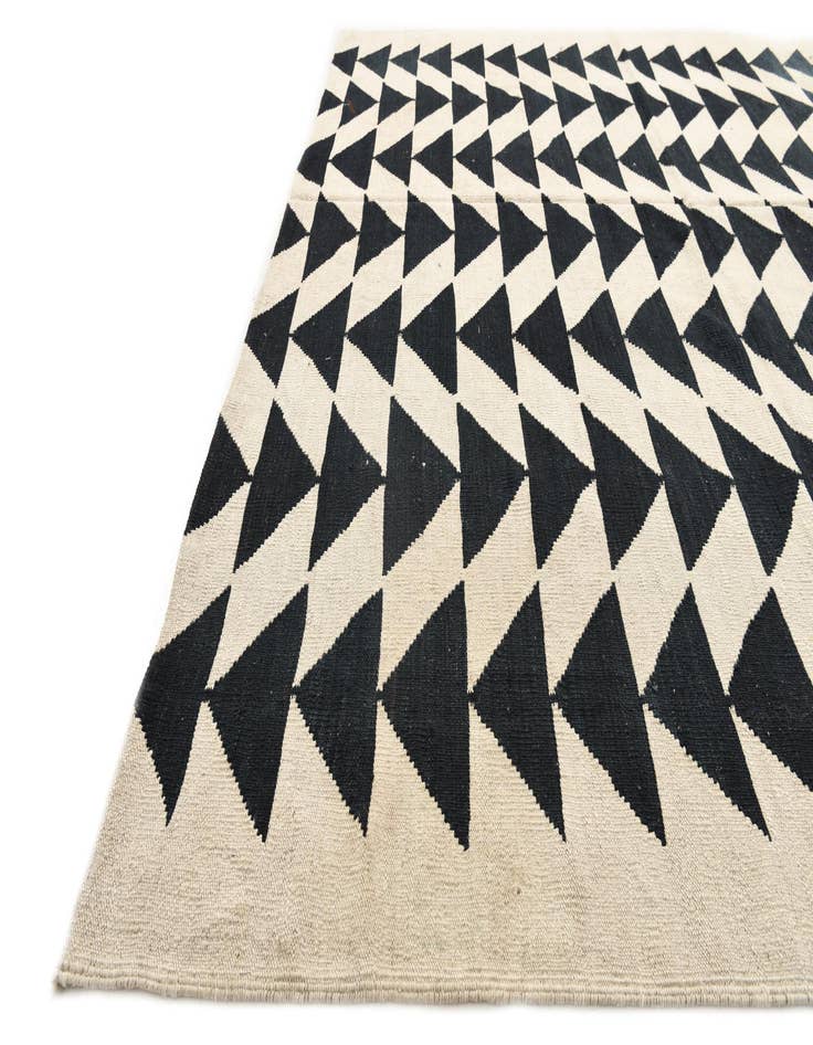 Detail image of  6' 7 x 9' 4  Hand Woven Kilim Modern Wool Rug
