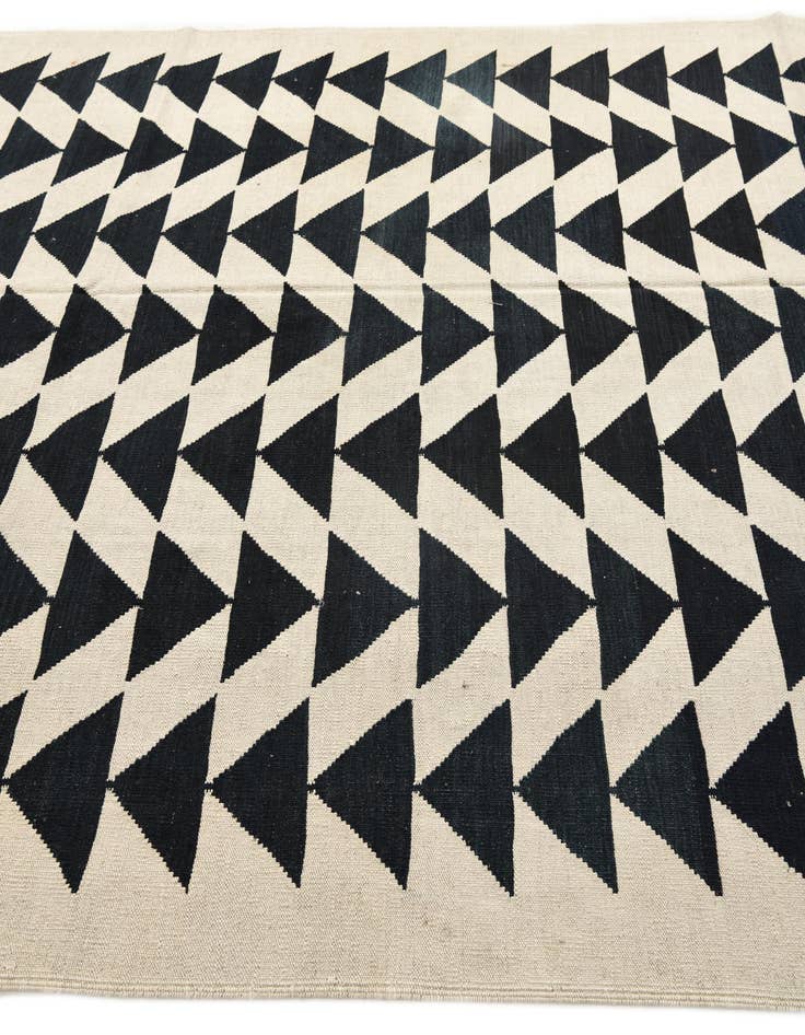 Detail image of  6' 7 x 9' 4  Hand Woven Kilim Modern Wool Rug