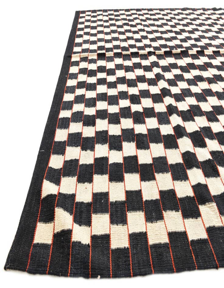 Detail image of  6' 9 x 9' 5  Hand Woven Kilim Modern Wool Rug