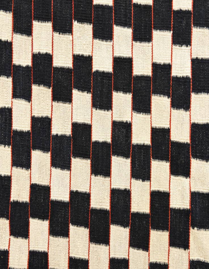Detail image of  6' 9 x 9' 5  Hand Woven Kilim Modern Wool Rug