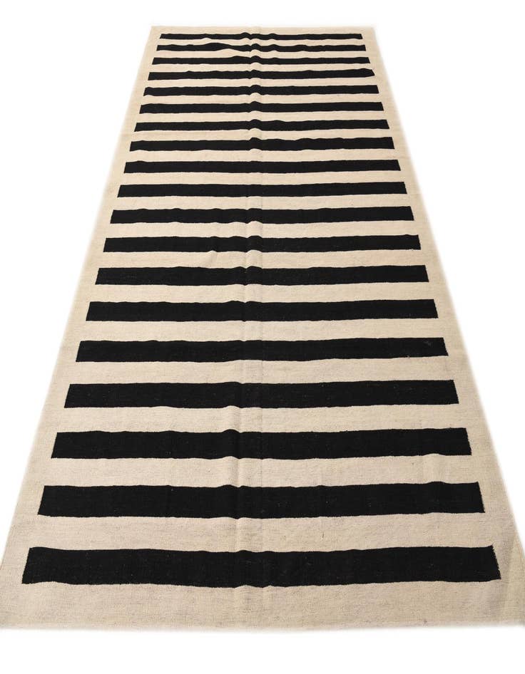 Detail image of  6' 10 x 9' 9  Hand Woven Kilim Modern Wool Rug