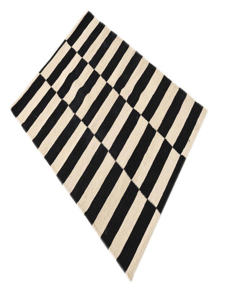 Detail image of  2' 8 x 3' 9  Hand Woven Kilim Modern Wool Rug