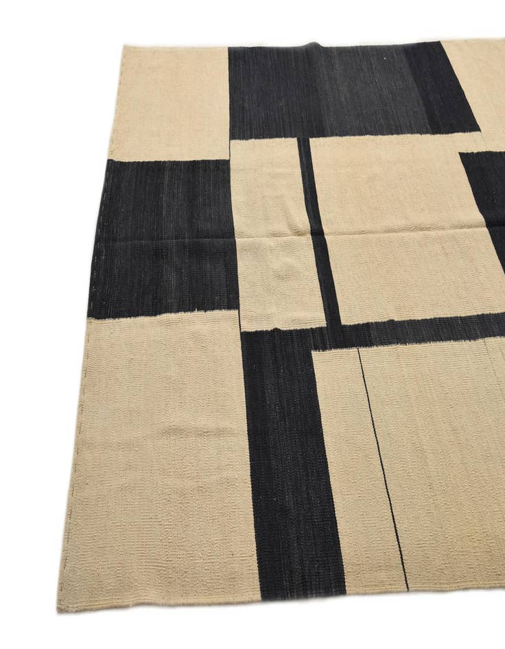 Detail image of  6' 1 x 7' 5  Hand Woven Kilim Modern Wool Rug