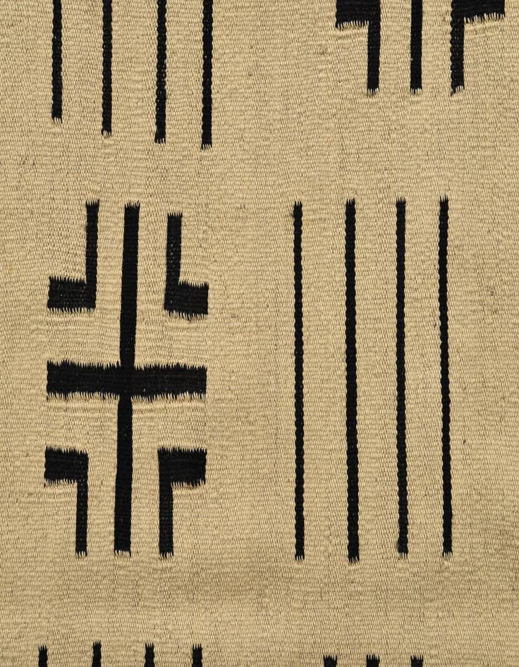 Detail image of  5' 4 x 6' 7  Hand Woven Kilim Modern Wool Rug