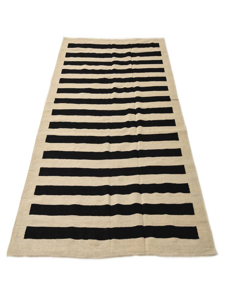 Detail image of  5' 7 x 7' 8  Hand Woven Kilim Modern Wool Rug