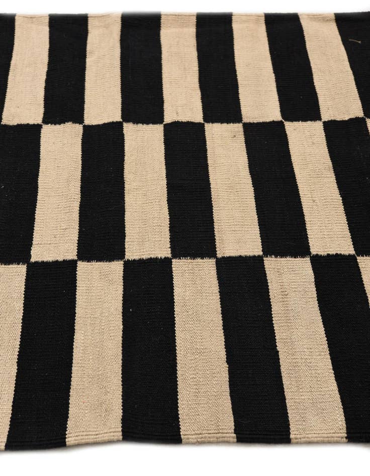 Detail image of  3' 3 x 4' 8  Hand Woven Kilim Modern Wool Rug