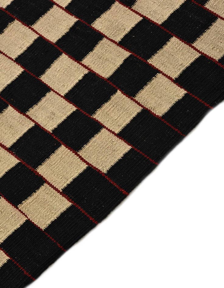 Detail image of  5' 9 x 7' 5  Hand Woven Kilim Modern Wool Rug
