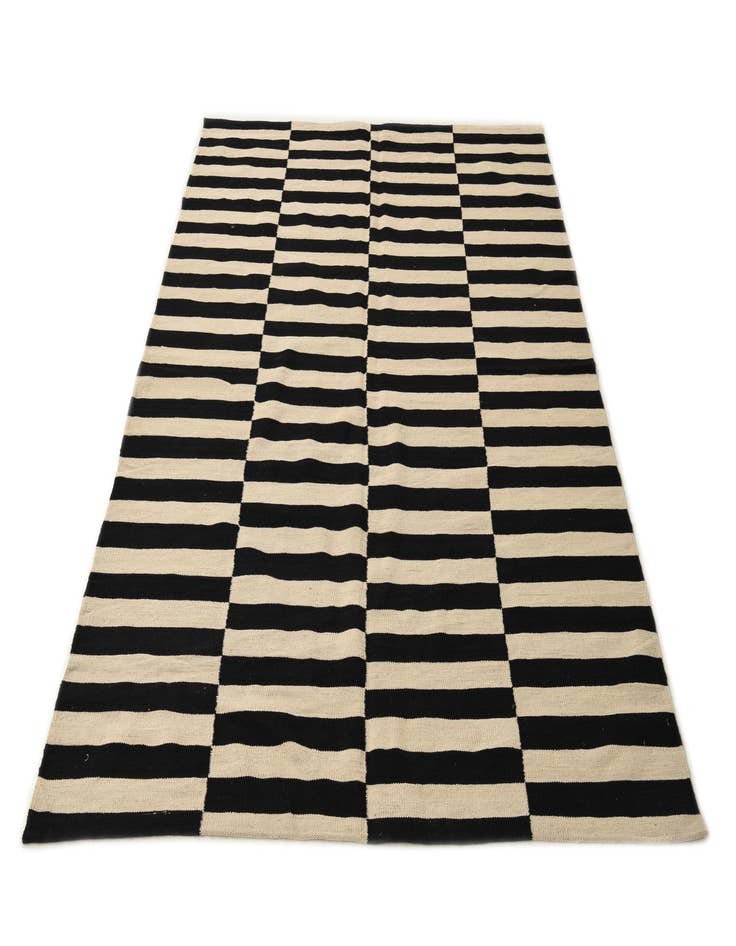 Detail image of  5' 7 x 7' 9  Hand Woven Kilim Modern Wool Rug