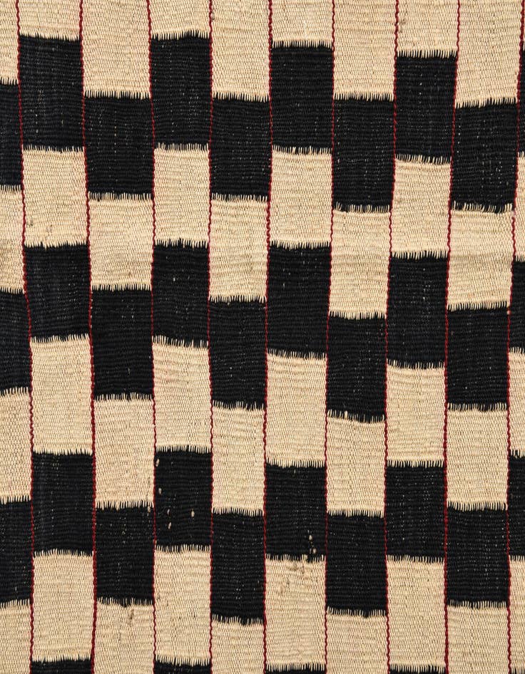 Detail image of  4' 3 x 5' 10  Hand Woven Kilim Modern Wool Rug