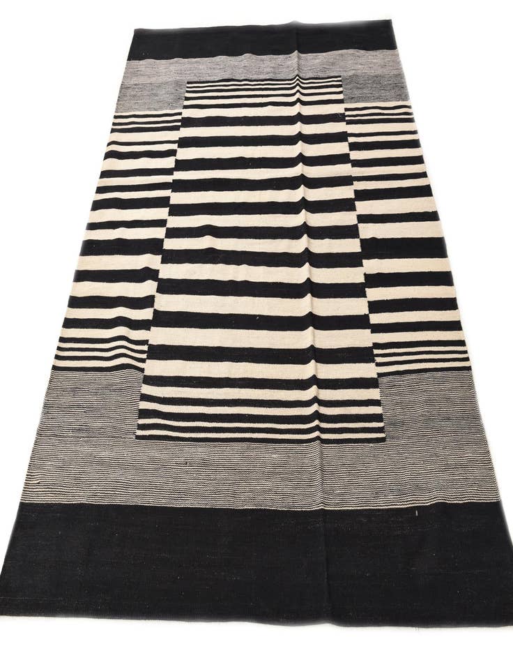 Detail image of  6' x 7' 6  Hand Woven Kilim Modern Wool Rug