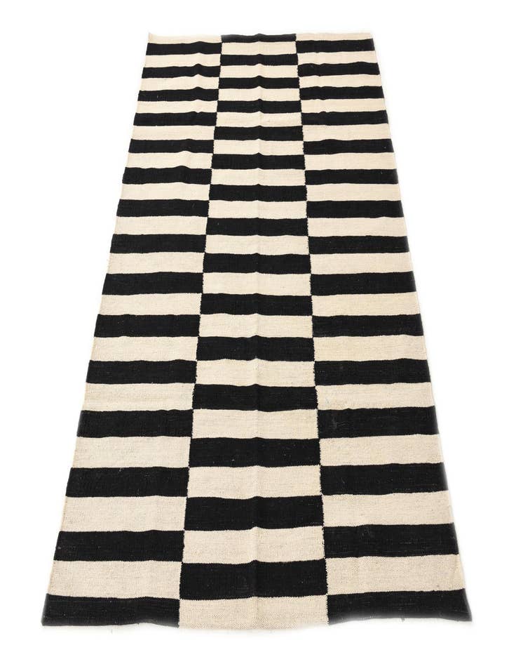 Detail image of  4' 2 x 5' 10  Hand Woven Kilim Modern Wool Rug