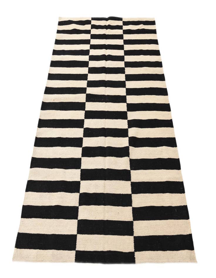 Detail image of  4' 3 x 5' 10  Hand Woven Kilim Modern Wool Rug