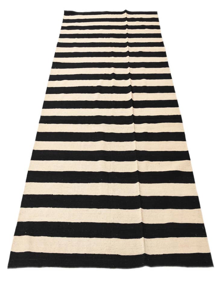 Detail image of  5' 6 x 8' 6  Hand Woven Kilim Modern Wool Rug