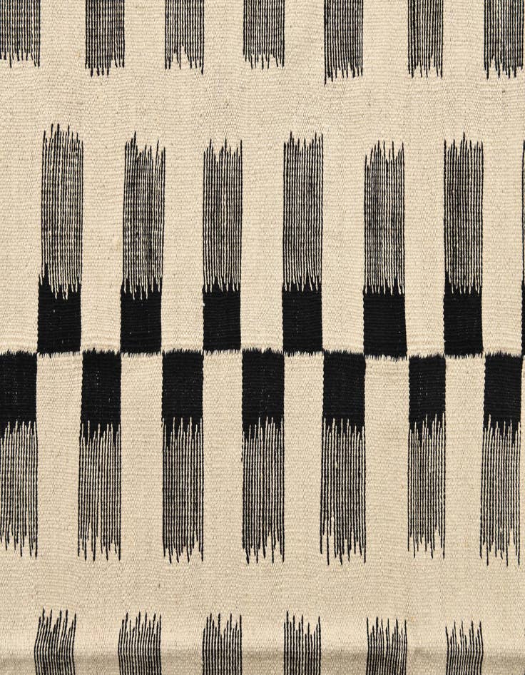 Detail image of  5' 8 x 7' 9  Hand Woven Kilim Modern Wool Rug