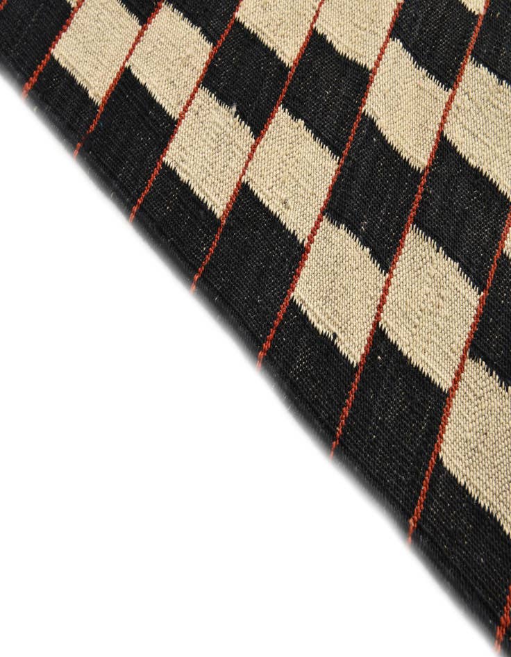 Detail image of  5' 8 x 7' 7  Hand Woven Kilim Modern Wool Rug