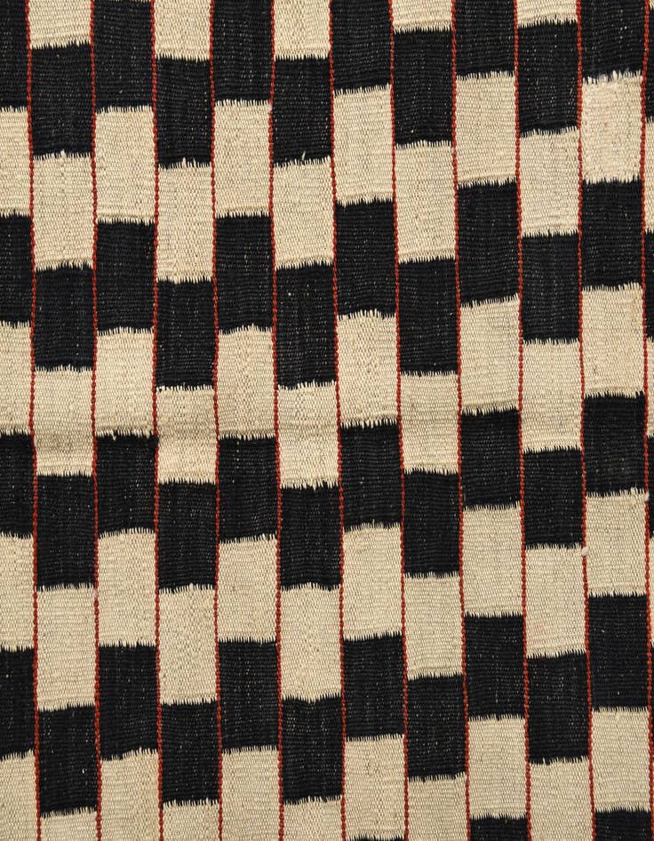 Detail image of  5' 8 x 7' 7  Hand Woven Kilim Modern Wool Rug