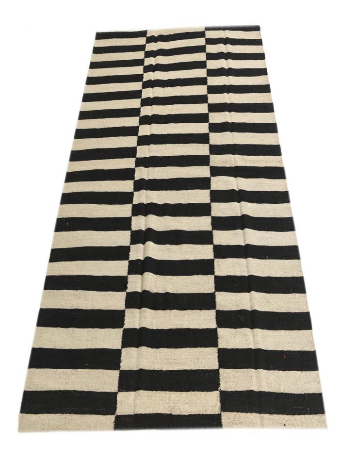 Detail image of  4' 9 x 6' 3  Hand Woven Kilim Modern Wool Rug