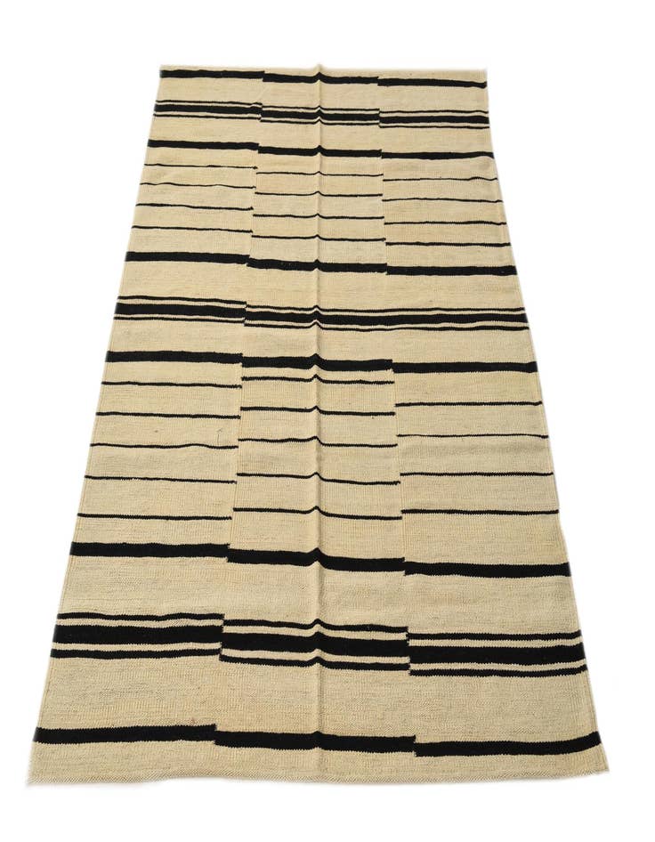 Detail image of  4' 1 x 5' 10  Hand Woven Kilim Modern Wool Rug