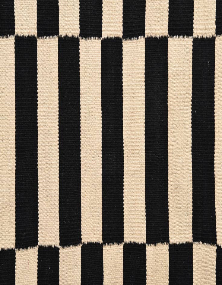 Detail image of  3' 4 x 4' 9  Hand Woven Kilim Modern Wool Rug