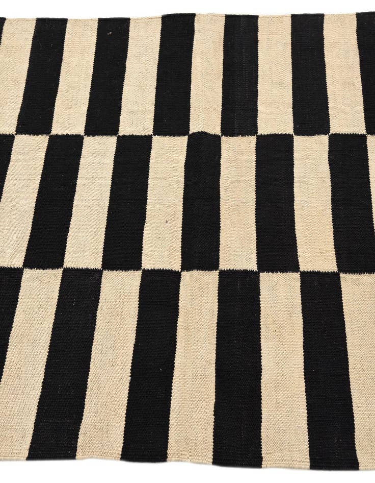 Detail image of  3' 4 x 4' 10  Hand Woven Kilim Modern Wool Rug