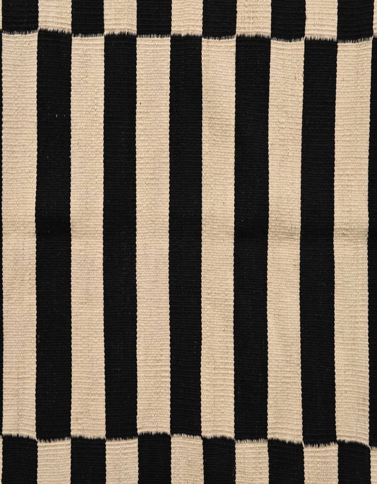 Detail image of  4' 3 x 6' 1  Hand Woven Kilim Modern Wool Rug