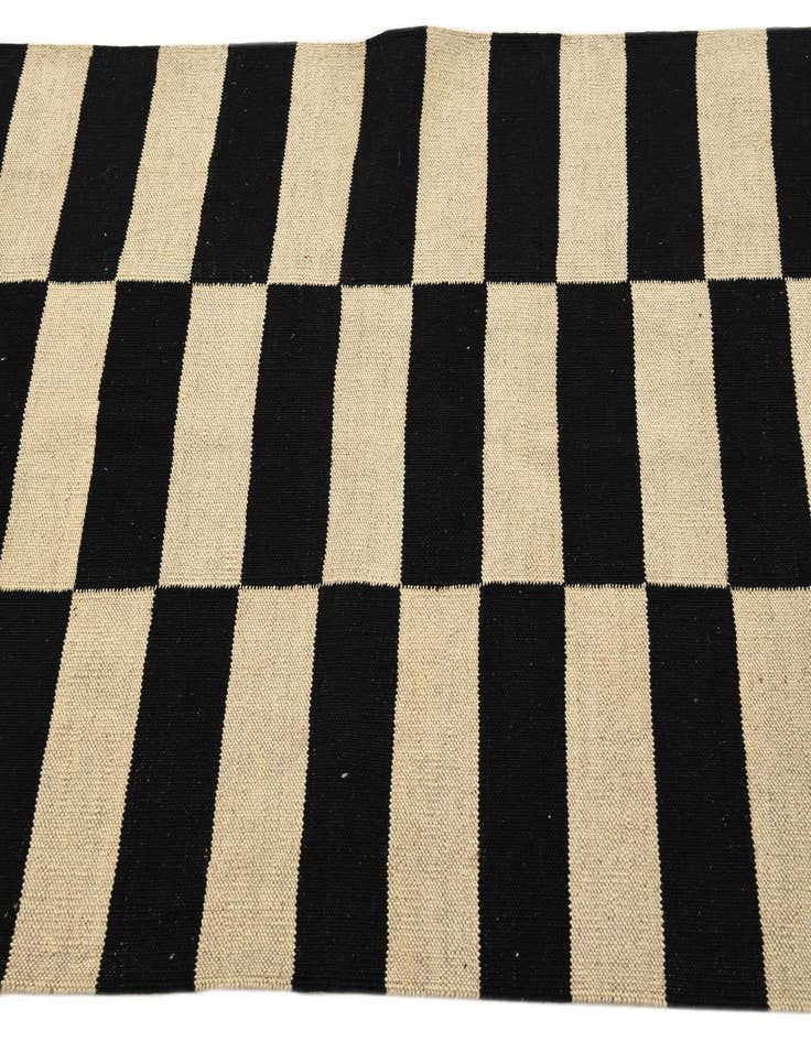 Detail image of  3' 3 x 4' 11  Hand Woven Kilim Modern Wool Rug