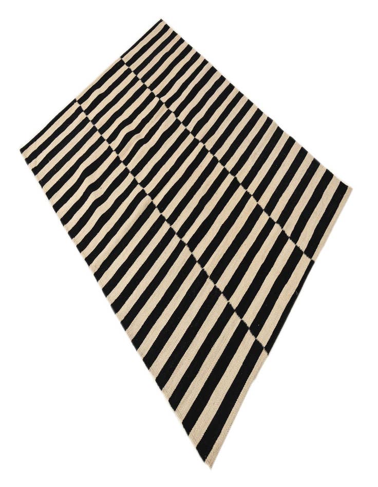 Detail image of  3' 5 x 4' 9  Hand Woven Kilim Modern Wool Rug