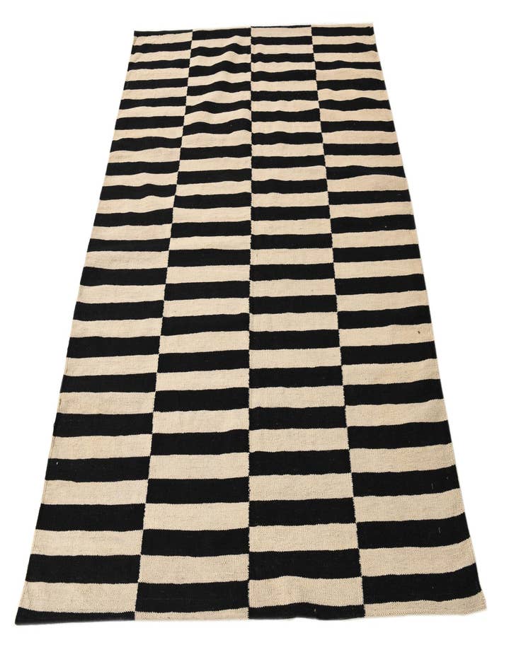 Detail image of  5' x 6' 4  Hand Woven Kilim Modern Wool Rug