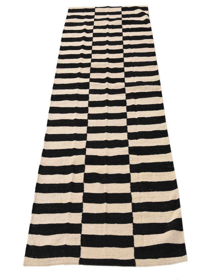 Detail image of  3' 6 x 6' 4  Hand Woven Kilim Modern Wool Rug