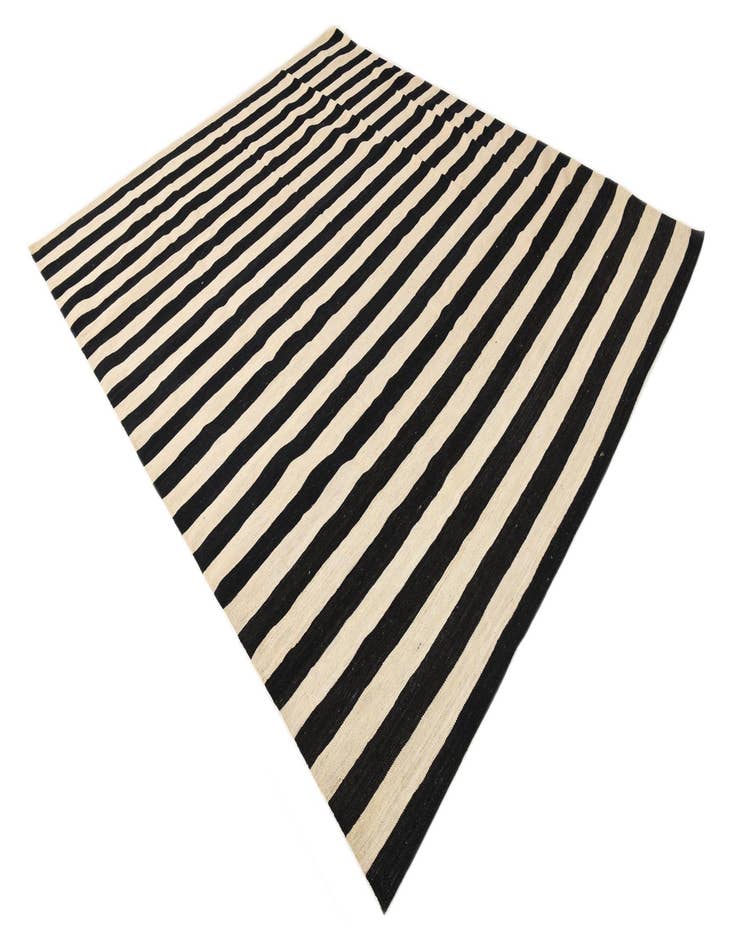 Detail image of  8' 2 x 9' 9  Hand Woven Kilim Modern Wool Rug