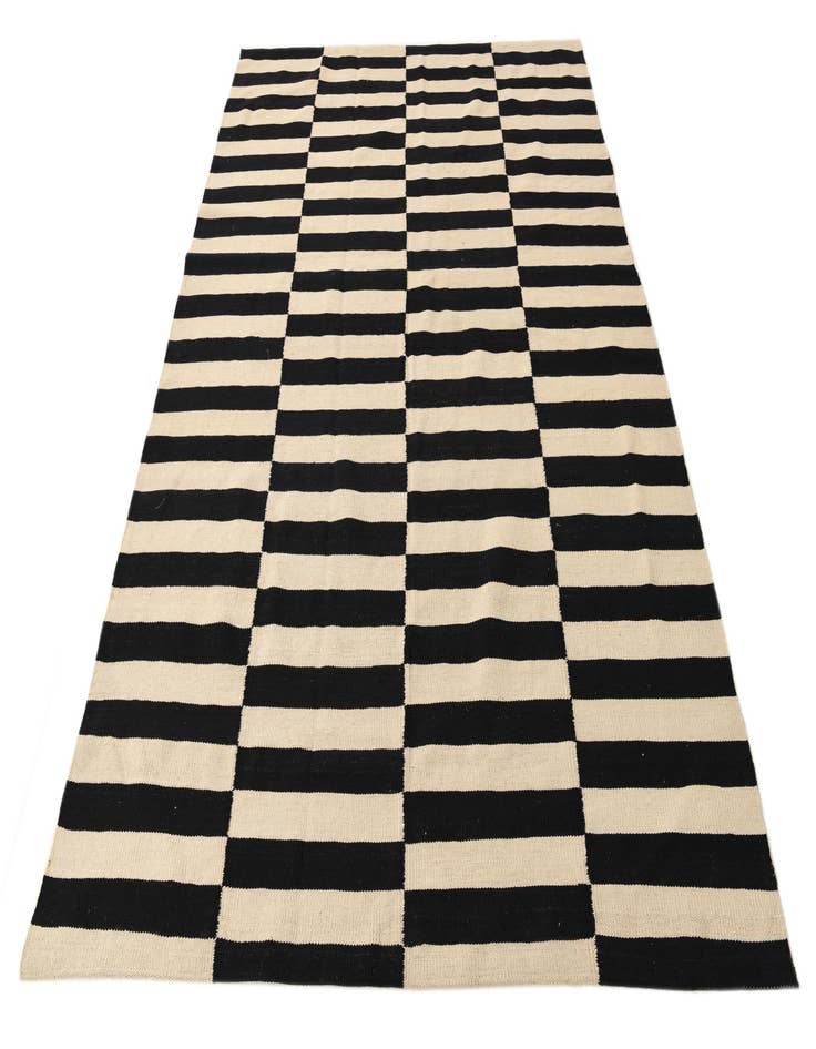 Detail image of  5' 8 x 7' 11  Hand Woven Kilim Modern Wool Rug