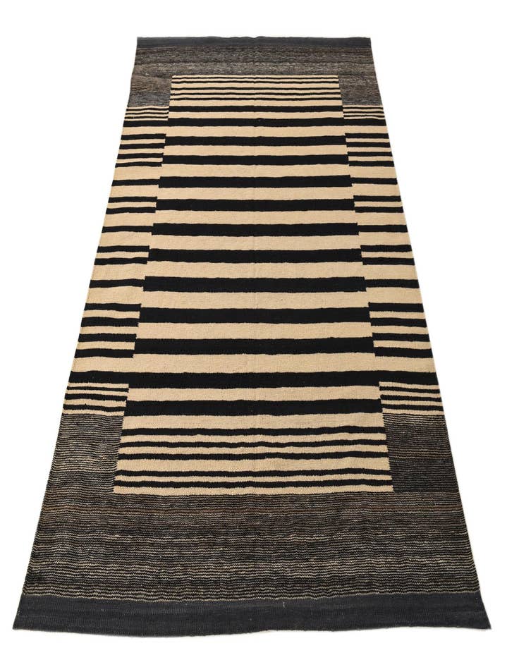 Detail image of  4' 8 x 6' 4  Hand Woven Kilim Modern Wool Rug