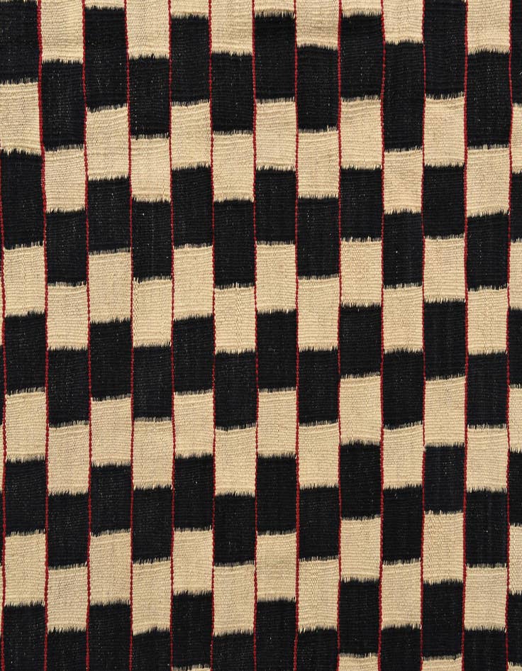Detail image of  6' 8 x 9' 6  Hand Woven Kilim Modern Wool Rug