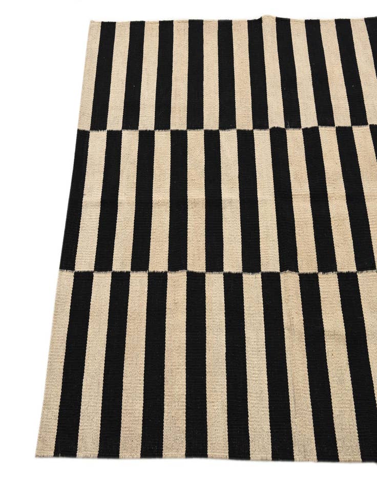 Detail image of  3' 3 x 4' 10  Hand Woven Kilim Modern Wool Rug