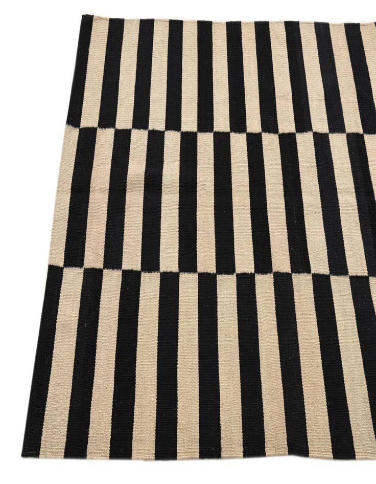 Detail image of  3' 3 x 4' 10  Hand Woven Kilim Modern Wool Rug