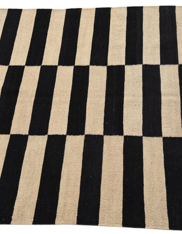 Detail image of  3' 3 x 4' 10  Hand Woven Kilim Modern Wool Rug