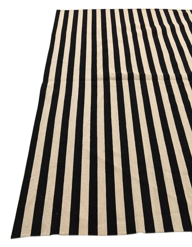 Detail image of  6' 7 x 9' 10  Hand Woven Kilim Modern Wool Rug