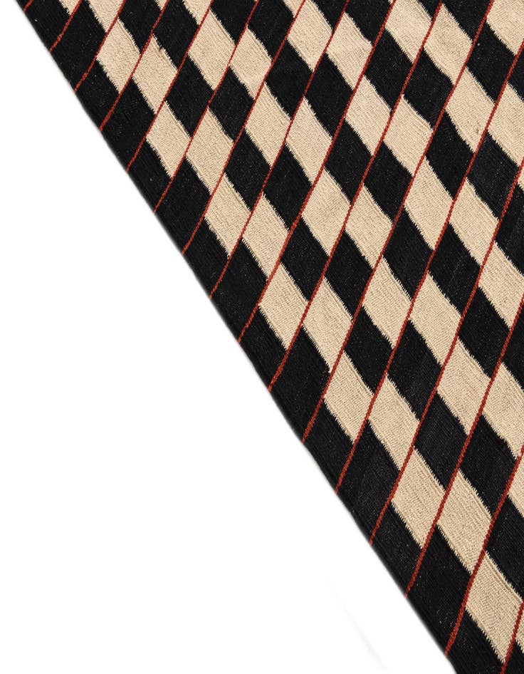 Detail image of  6' 9 x 9' 5  Hand Woven Kilim Modern Wool Rug