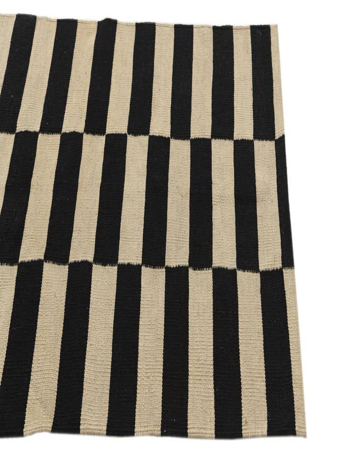 Detail image of  2' 8 x 3' 9  Hand Woven Kilim Modern Wool Rug