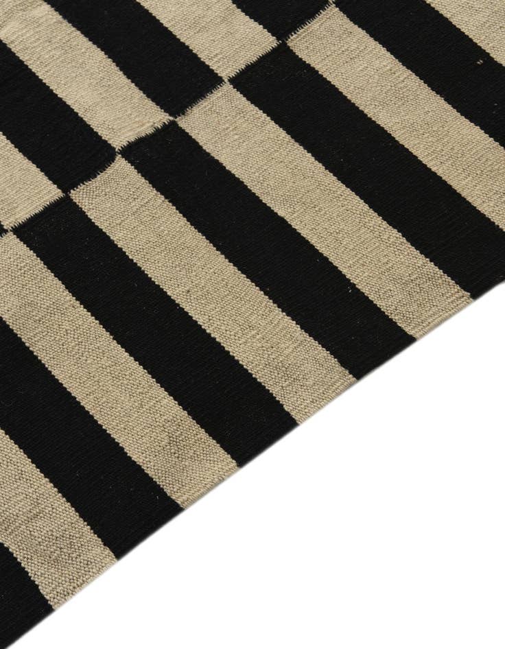 Detail image of  3' 4 x 4' 8  Hand Woven Kilim Modern Wool Rug