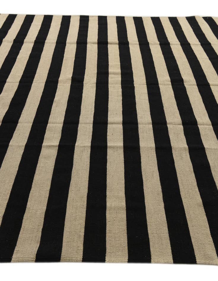 Detail image of  8' 2 x 10'  Hand Woven Kilim Modern Wool Rug