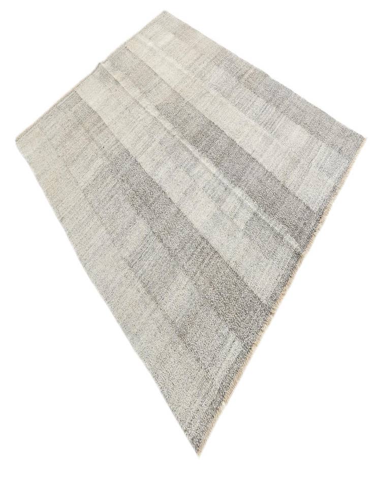 Detail image of  6' 1 x 7' 6  Hand Woven Kilim Modern Wool Rug