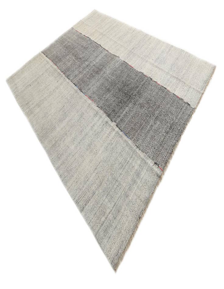 Detail image of  7' 10 x 9' 10  Hand Woven Kilim Modern Wool Rug