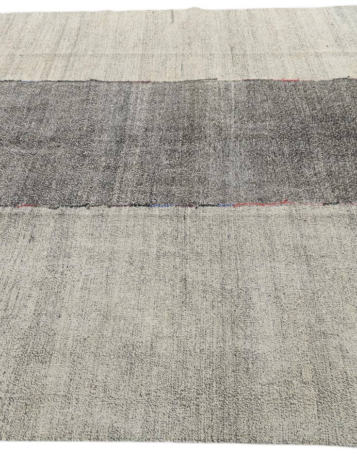 Detail image of  7' 10 x 9' 10  Hand Woven Kilim Modern Wool Rug