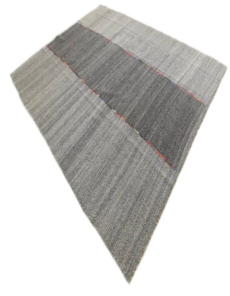 Detail image of  9' 2 x 11' 6  Hand Woven Kilim Modern Wool Rug