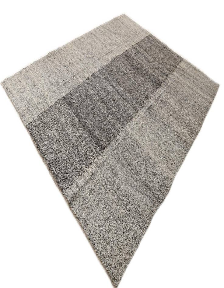 Detail image of  8' 1 x 9' 7  Hand Woven Kilim Modern Wool Rug