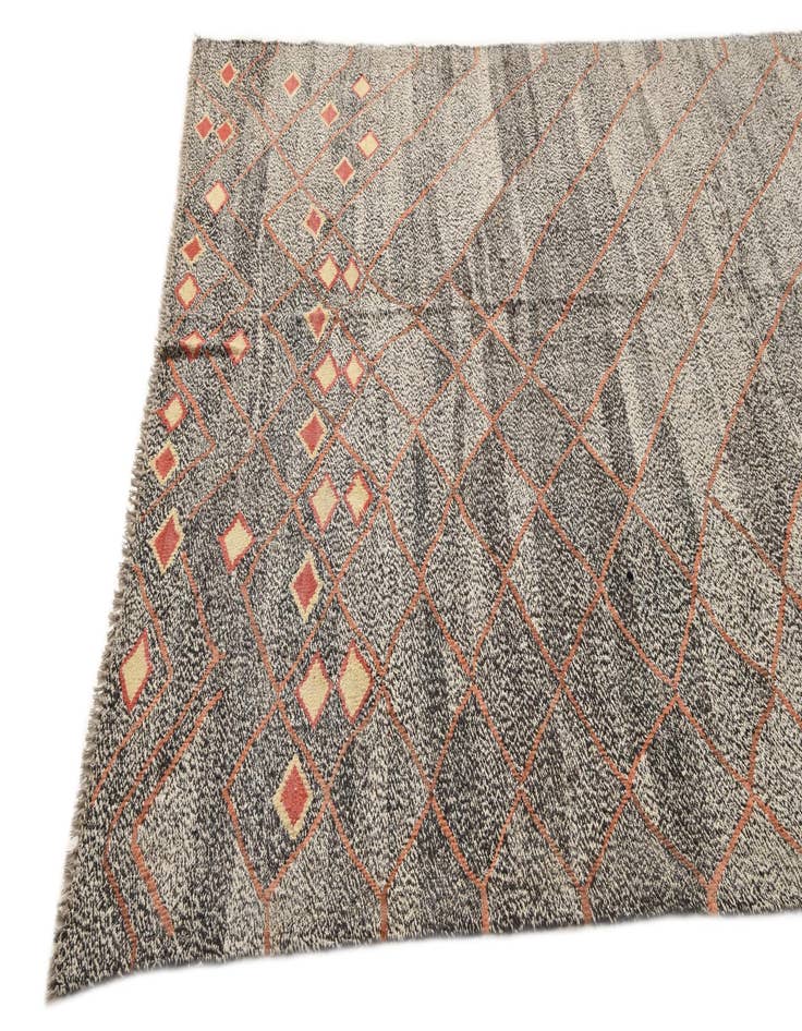 Detail image of  6' 6 x 9' 5  Hand Woven Kilim Modern Wool Rug