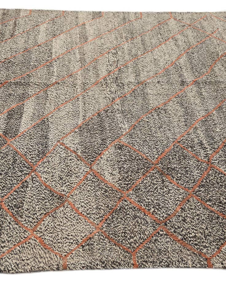 Detail image of  6' 6 x 9' 5  Hand Woven Kilim Modern Wool Rug